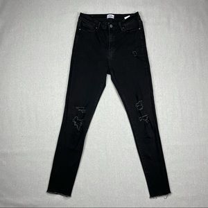 Simple Society Distressed Black Skinny Jeans